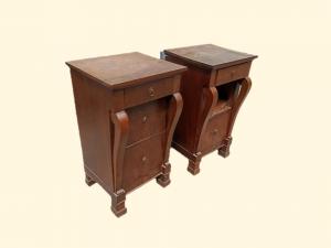 Pair of Empire bedside tables